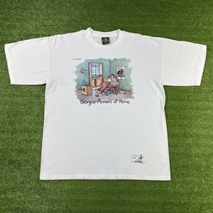 VTG 90s Giorgio Armani At Home Gary Larson T-Shirt
